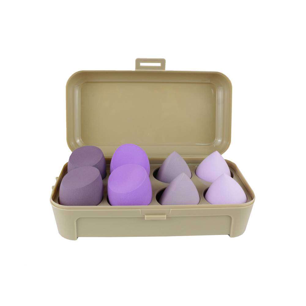 Estuche con 8 Esponjas para Maquillaje | Cobertura Suave y Profesional