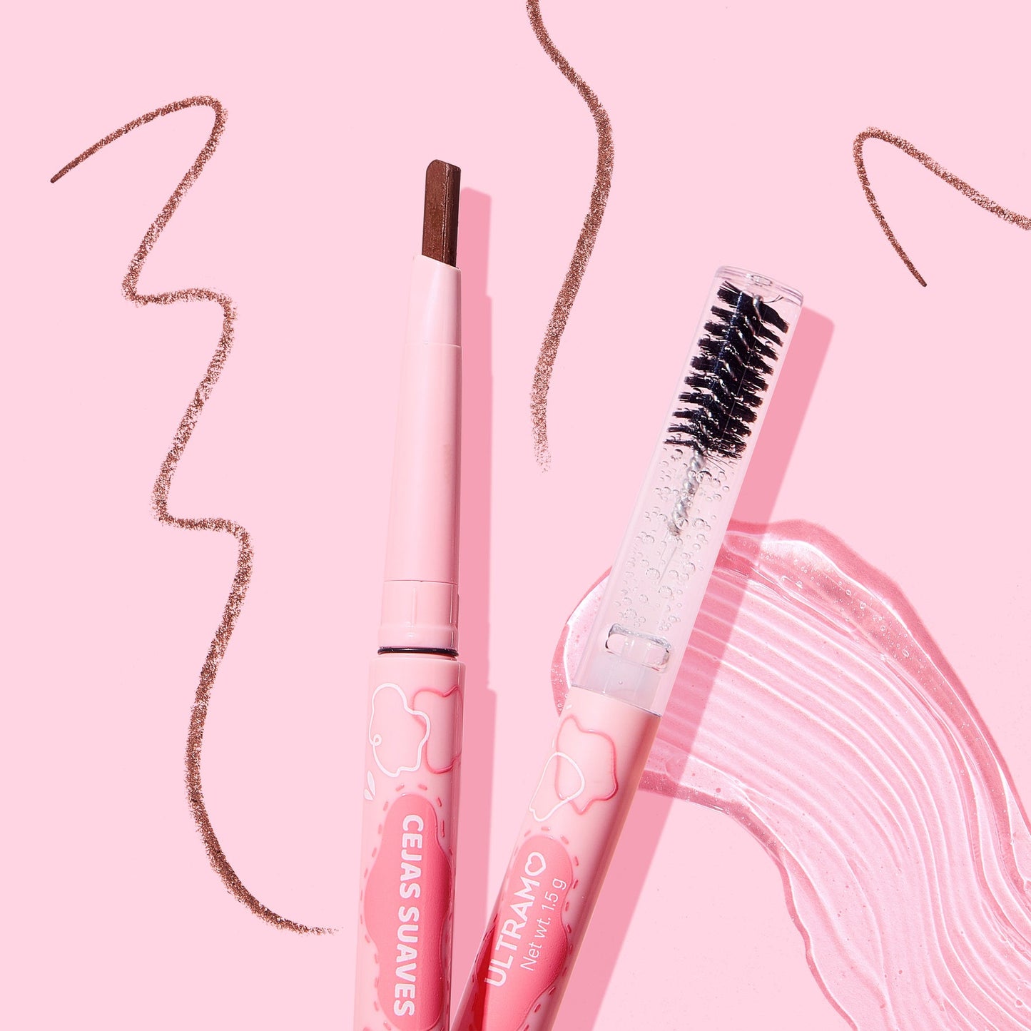ULTRAMO Lápiz de Cejas 2 en 1 – Define y Rellena con Precisión