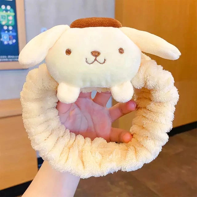 Diadema para skincare Kuromi y amigos