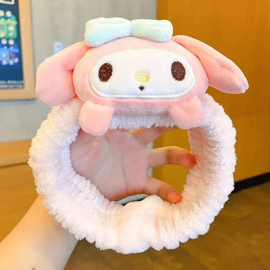 Diadema para skincare Kuromi y amigos