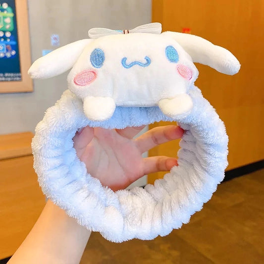Diadema para skincare Kuromi y amigos