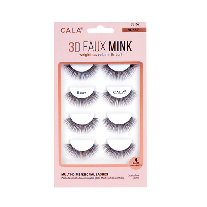 Set de Pestañas 3D Faux Mink 4 Pares – Cala