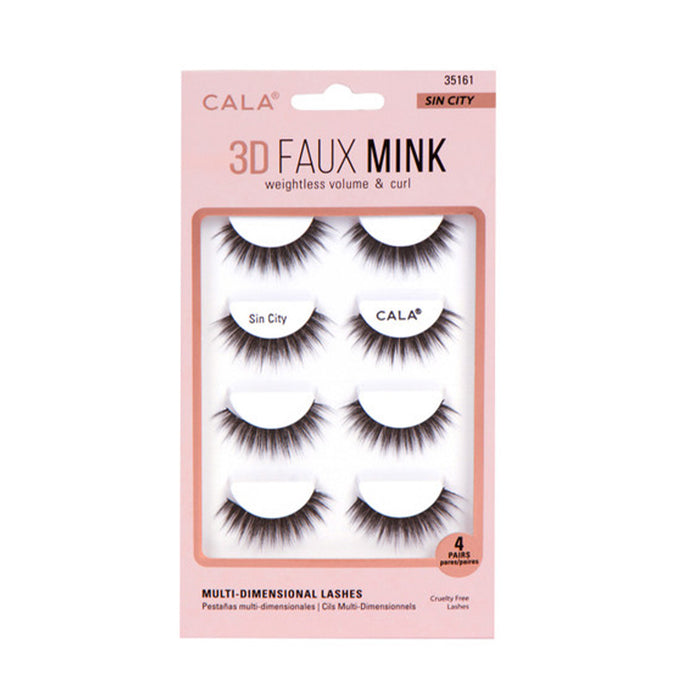Set de Pestañas 3D Faux Mink 4 Pares – Cala