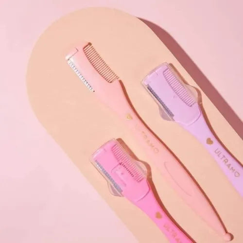 Perfilador para Cejas ULTRAMO – Navaja para Dama con Peine Integrado (pz)