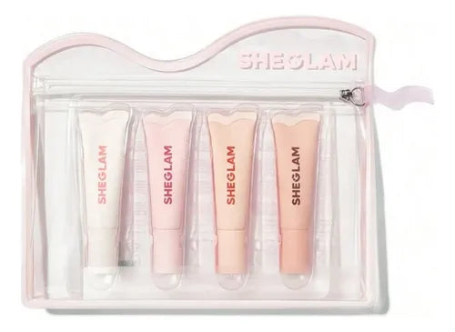 SheGlam Lip Gloss set 4 pzs