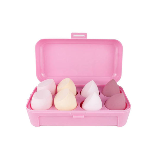 Estuche con 8 Esponjas para Maquillaje | Cobertura Suave y Profesional