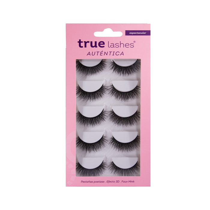 Set de Pestañas Auténtica 5 pzas – True Lashes