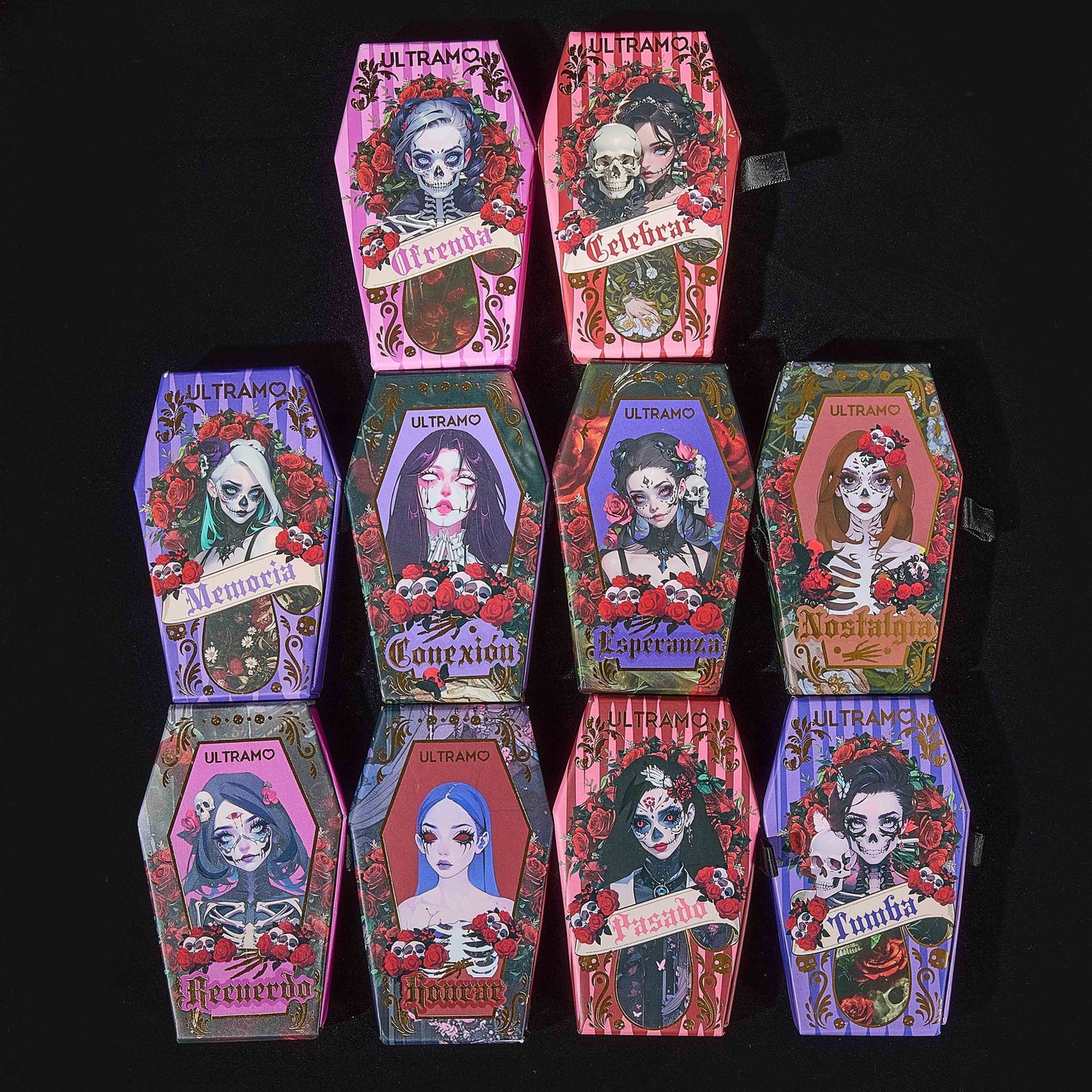 ULTRAMO Pestañas de Visón Sintético – Día de los Muertos (6piezas)
